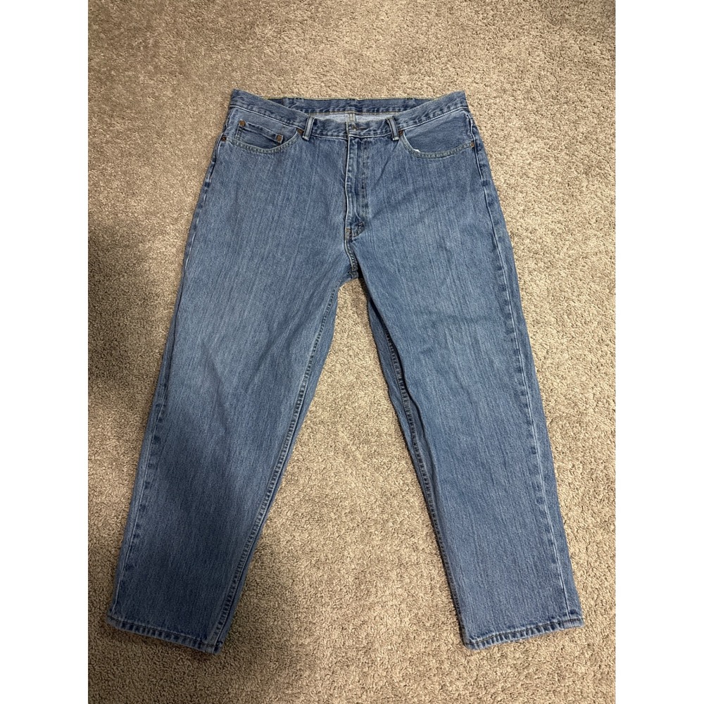 Levis 560 Comfort Fit Jeans Mens 40x30 Medium Wash Blue Denim Tapered Leg